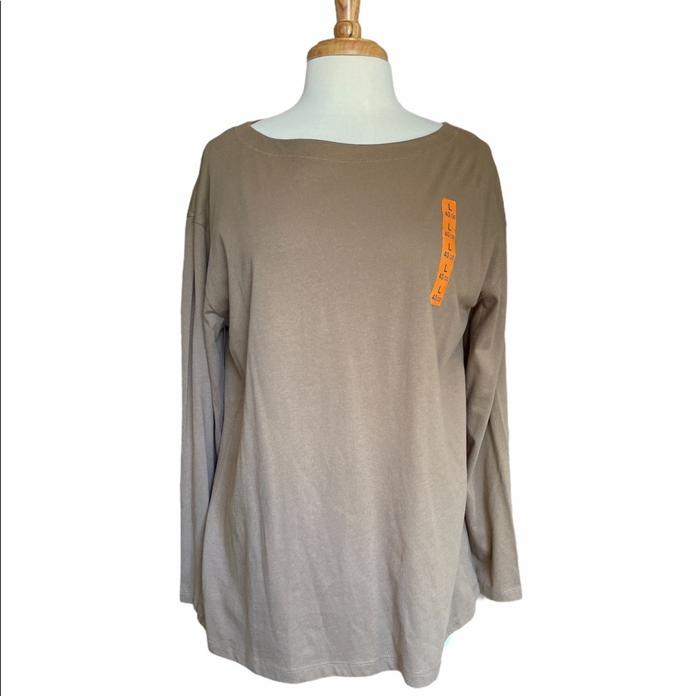 Zara Basic Brown long Sleeve Tee